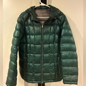 Calvin Klein Green Puffer Jacket women’s sz L